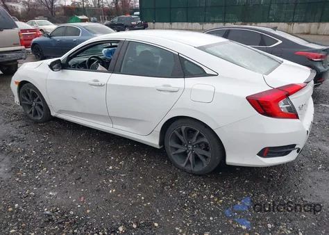 2020 Honda Civic Sport из США, поврежденный, VIN 2HGFC2F85LH549902